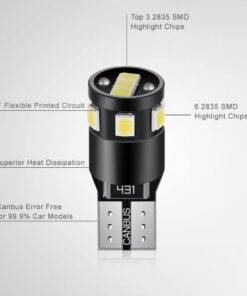 T10 Canbus LED park light bulb 2835 SMD 152lm High Lumen Super Bright