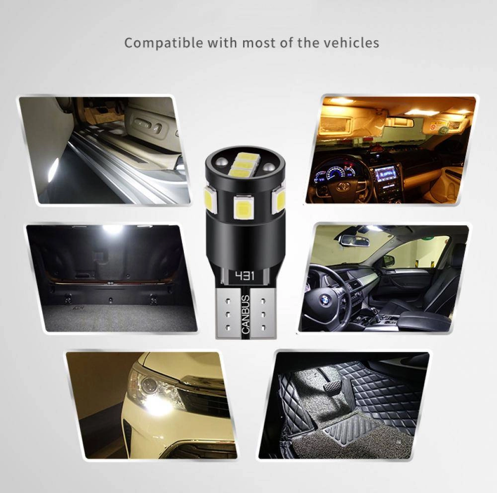 T10 Canbus LED park light bulb 2835 SMD 152lm High Lumen Super Bright