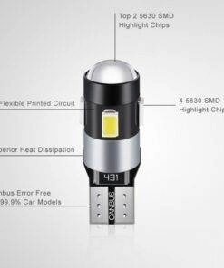 T10 Canbus LED park light bulb 5630 SMD 129.1lm High Lumen Super Bright