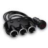 USB Car Charger Cigarette Lighter Splitter Voltage Display 12-24V