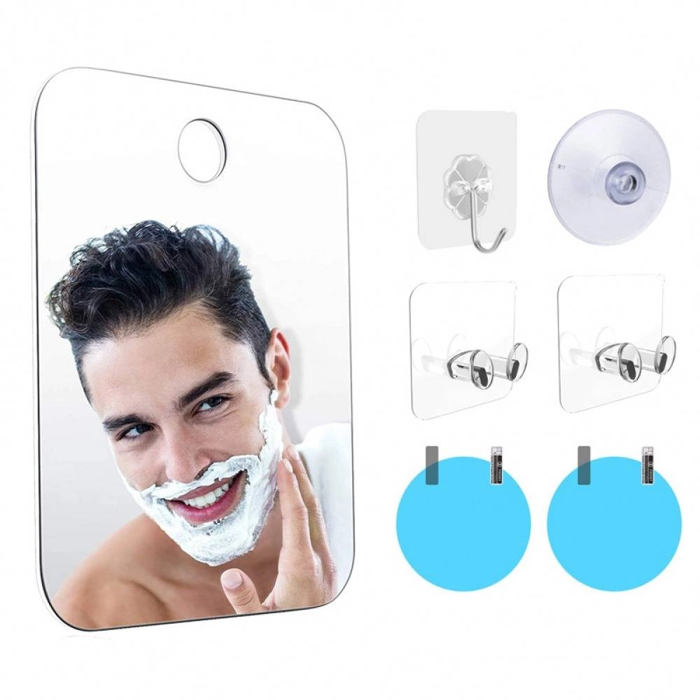 Unbreakable Fog Free Travel Shower Mirror Kit