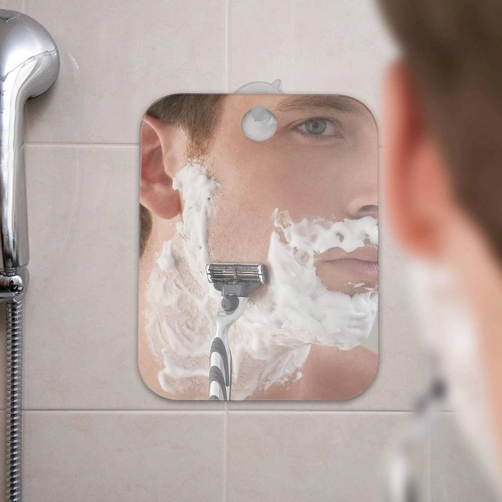 Unbreakable Fog Free Travel Shower Mirror Kit