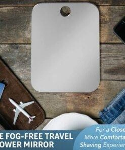 Unbreakable Fog Free Travel Shower Mirror Kit