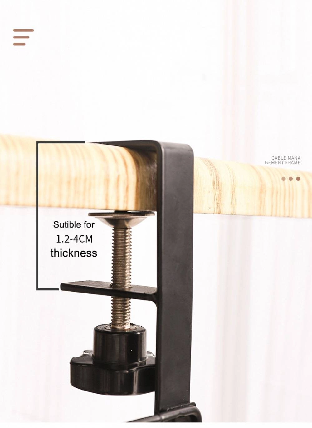 Under Desk Cable Management Organiser Tray