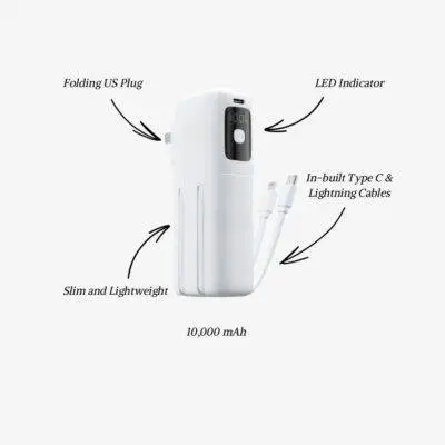 Universal Slim Travel Power Bank USB-C 22.5W 10000mAh