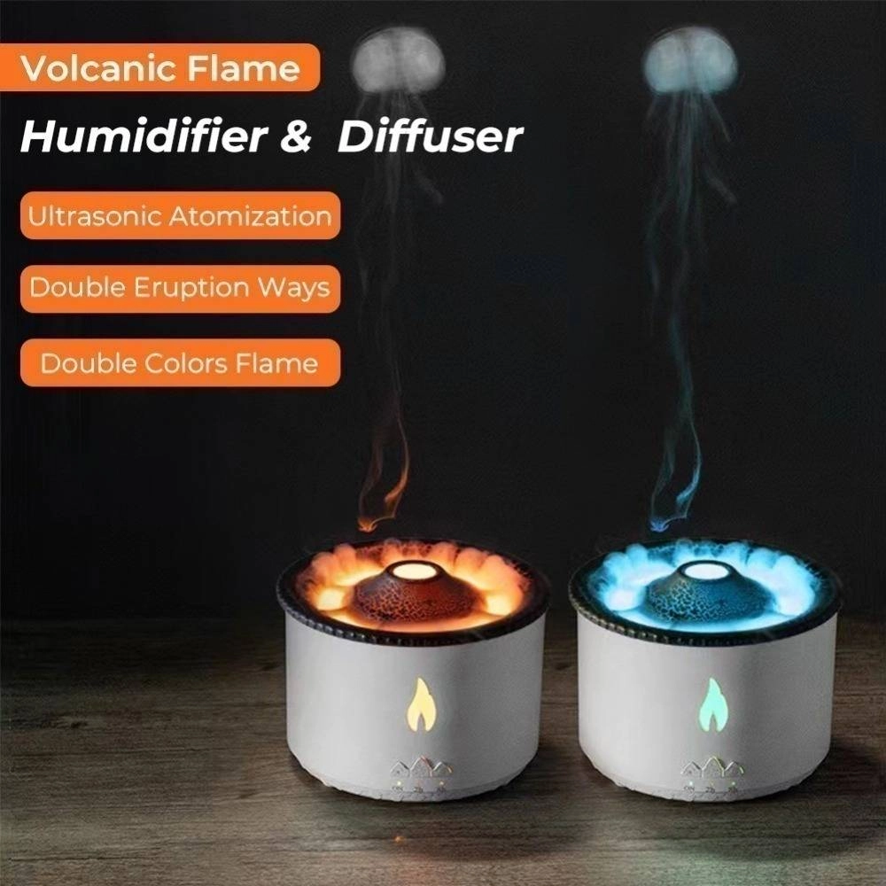 Volcano Aroma Air Diffuser Humidifier Fire Flame