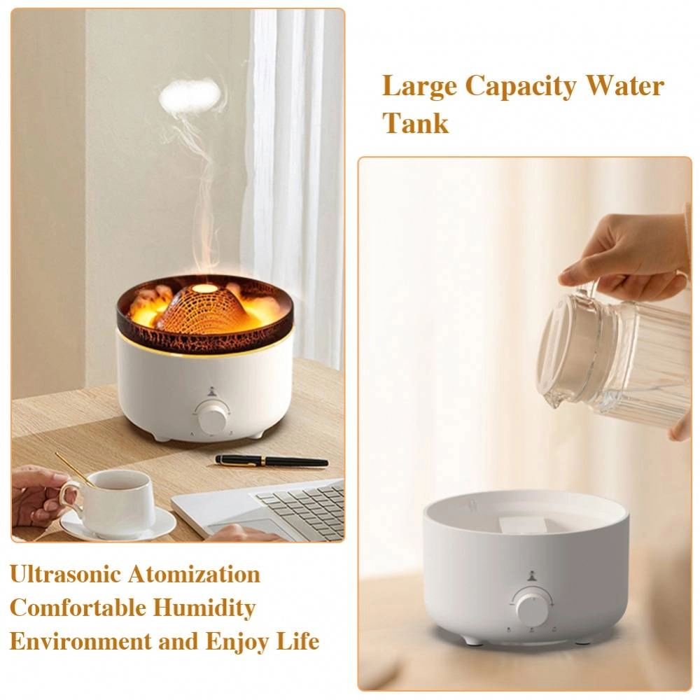 Volcano Aroma Air Diffuser Humidifier Fire Flame