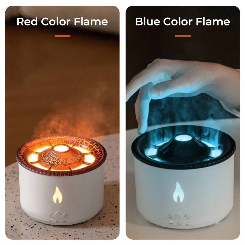 Volcano Aroma Air Diffuser Humidifier Fire Flame