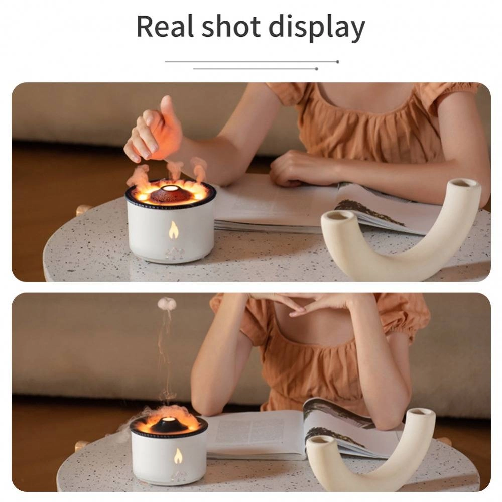 Volcano Aroma Air Diffuser Humidifier Fire Flame