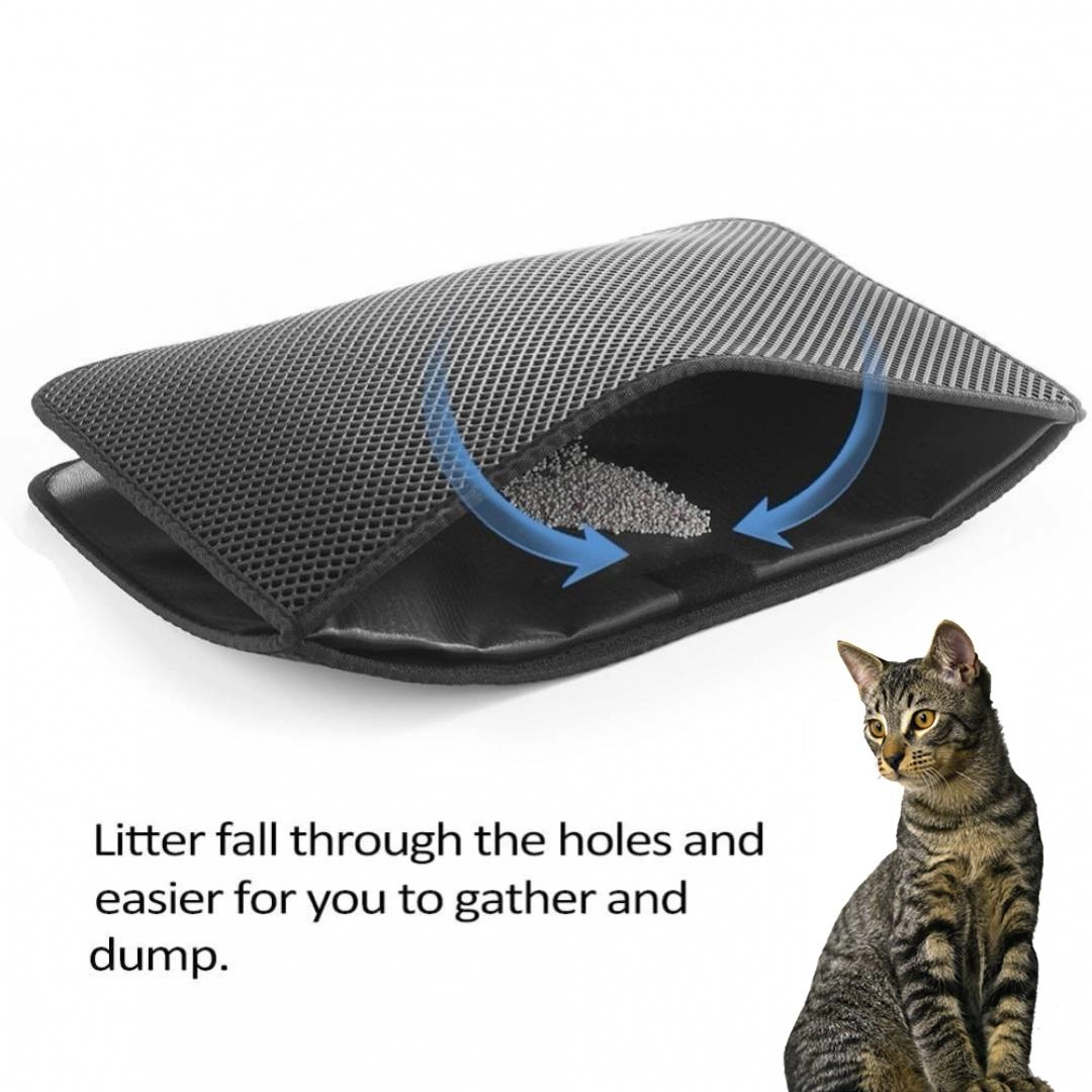 Waterproof Pet Cat Litter Mat Double Layer