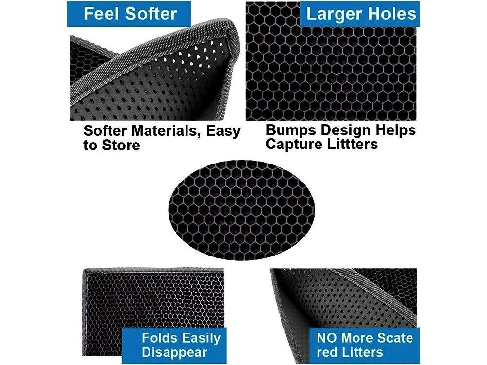 Waterproof Pet Cat Litter Mat Double Layer