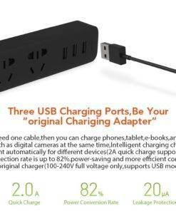 Xiaomi Power Extension Cord Household Lead with 3 USB 1.8M – 2 Colours