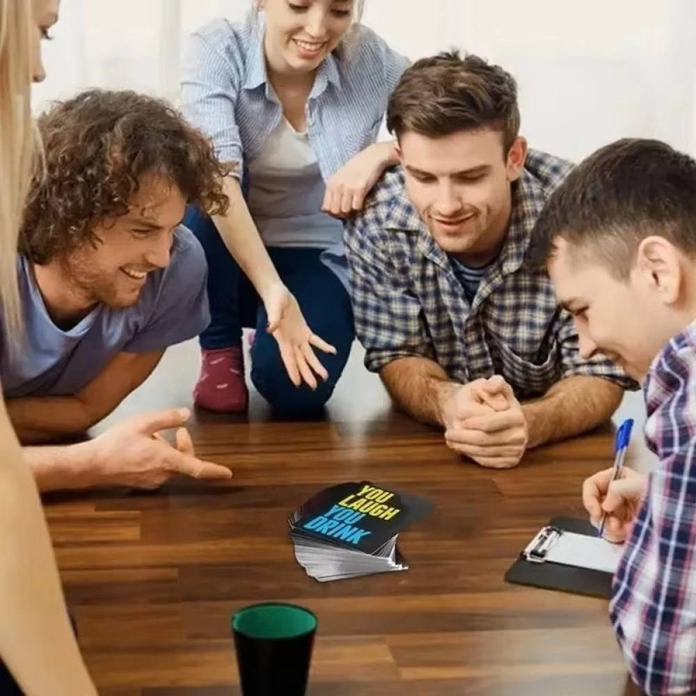 You Laugh You Drink Party Board Game Card