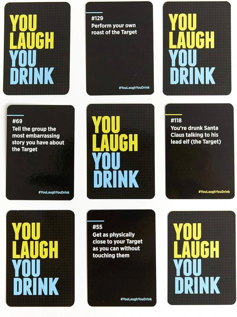 You Laugh You Drink Party Board Game Card