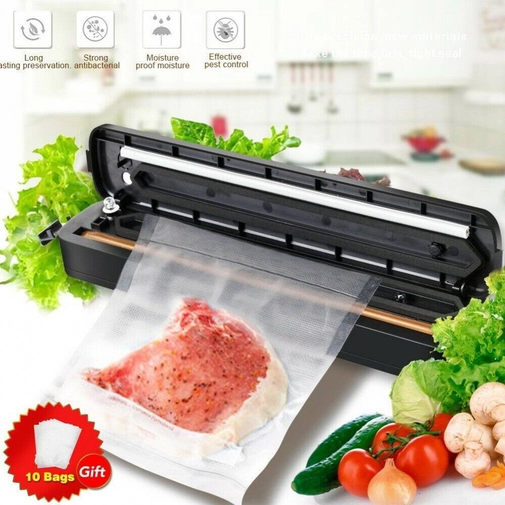 Vacuum Sealer Machine For Home Kitchen Sealing Machines 10 Free Bags