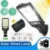 72COB LED Solar Street Wall Light PIR Outdoor Garden Light