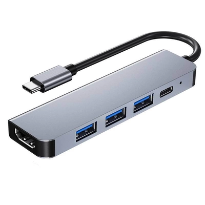 5 in 1 Type-C PD QC HDMI USB3.0 HUB Docking Station
