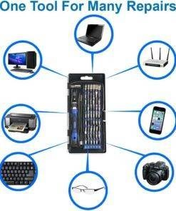 60 in 1 Professional Screwdriver Repair Tools Kit Set with 56 Flexible Shaft Extension