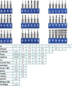 60 in 1 Professional Screwdriver Repair Tools Kit Set with 56 Flexible Shaft Extension