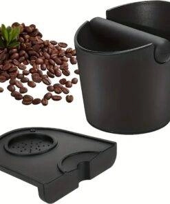 Barista-Grade Espresso Knock Box & Tamper Mat Set