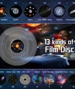 Galaxy Projector Starlight Lamp with 13 Film Discs