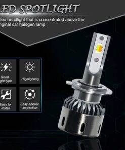 H4 LED Headlight bulbs adjustable colour 3000/4300/6000k low/high beam