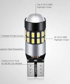 T10 Canbus LED park light bulb with 3014 SMD 217.6lm High Lumen Super Bright