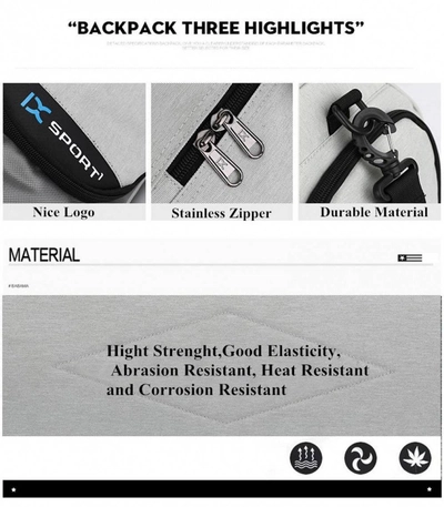 INOXTO Professional Men Women Sports Gym Bags