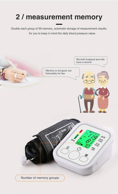 Medical Automatic Digital Blood Pressure Monitor