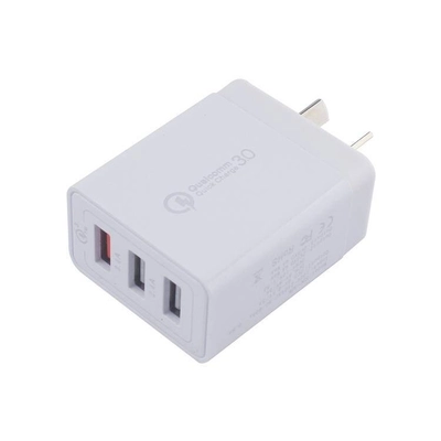 30W QC 3.0 Fast Quick iPhone Charger 3 Port USB Hub Wall Charger Adapter