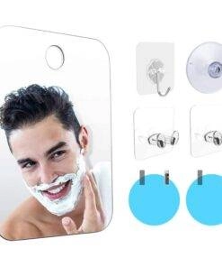 Unbreakable Fog Free Travel Shower Mirror Kit