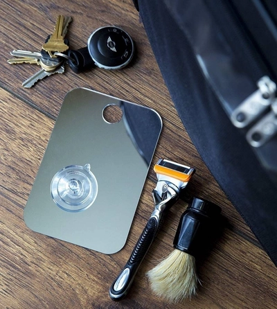 Unbreakable Fog Free Travel Shower Mirror Kit