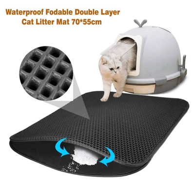 Waterproof Pet Cat Litter Mat Double Layer