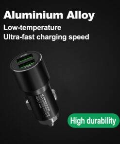 36w Ultra-Fast Dual QC USB-C Type-C Car Charger