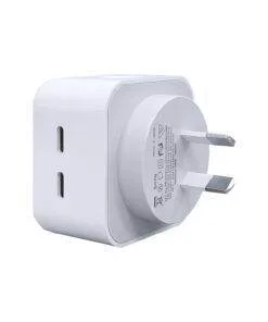 40W Dual USB-C Type-C PD Wall Charger Adapter for iPhone Samsung