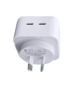 40W Dual USB-C Type-C PD Wall Charger Adapter for iPhone Samsung