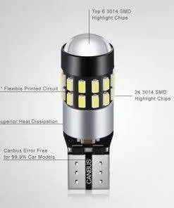 T10 Canbus LED park light bulb with 3014 SMD 217.6lm High Lumen Super Bright