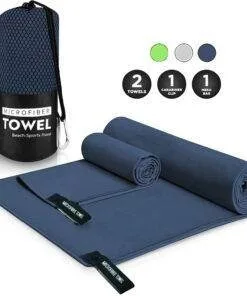 Microfiber Travel Towel Set Fast Drying Lightweight