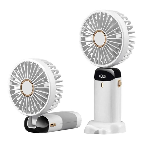 Mini Portable Cooling Fan 5-Speed Desk Fan with Base
