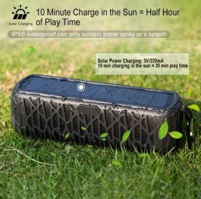 Waterproof Solar Bluetooth Speaker