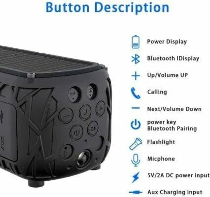 Waterproof Solar Bluetooth Speaker