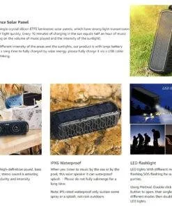 Waterproof Solar Bluetooth Speaker